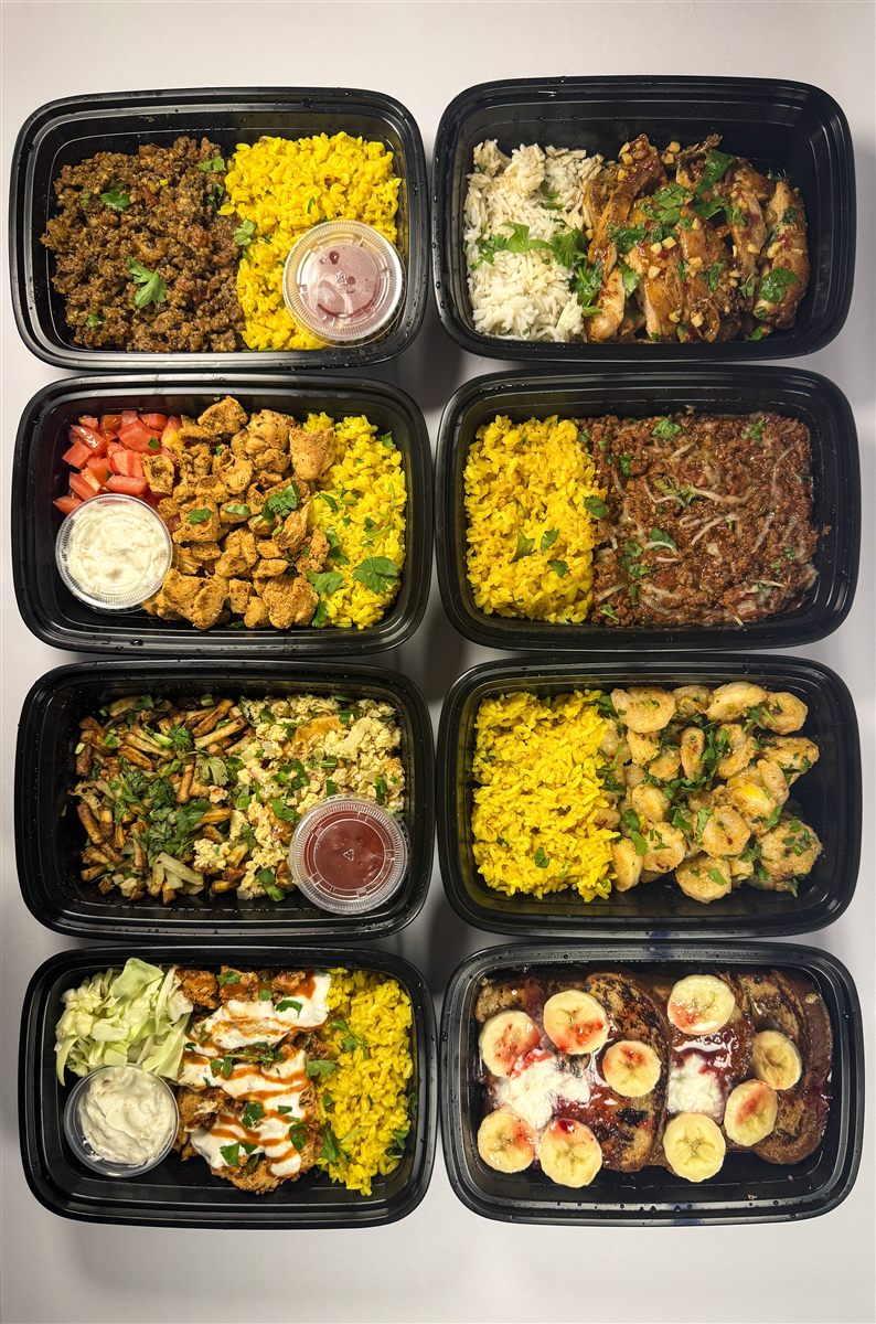 PRPD halal meal prep spread